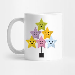 Kawaii Stars Cute Christmas Tree Mug